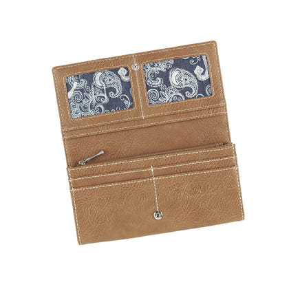 Bandana Ladies Indigo Flap Wallet