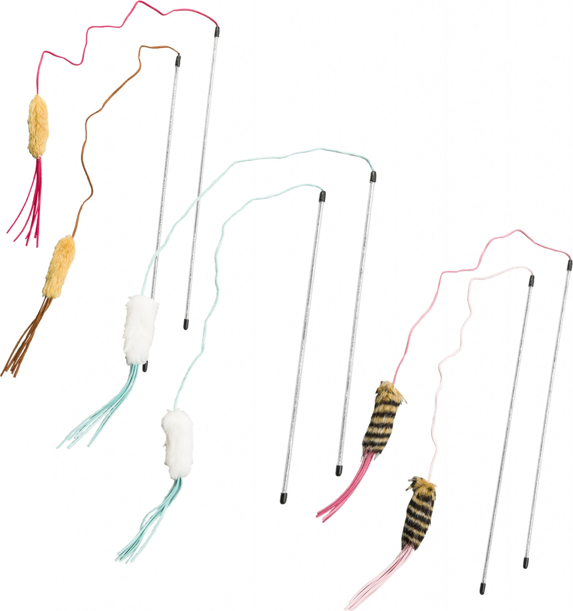 Ethical Cat Leather Strand Teaser Wand - 6 Pack