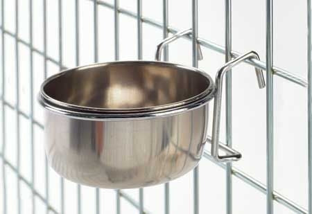 Stainless-Steel Hook-On Coop Bowl