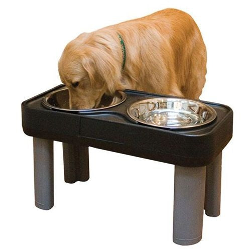 Our Pets Big Dog Feeder - 16 Inch in Black