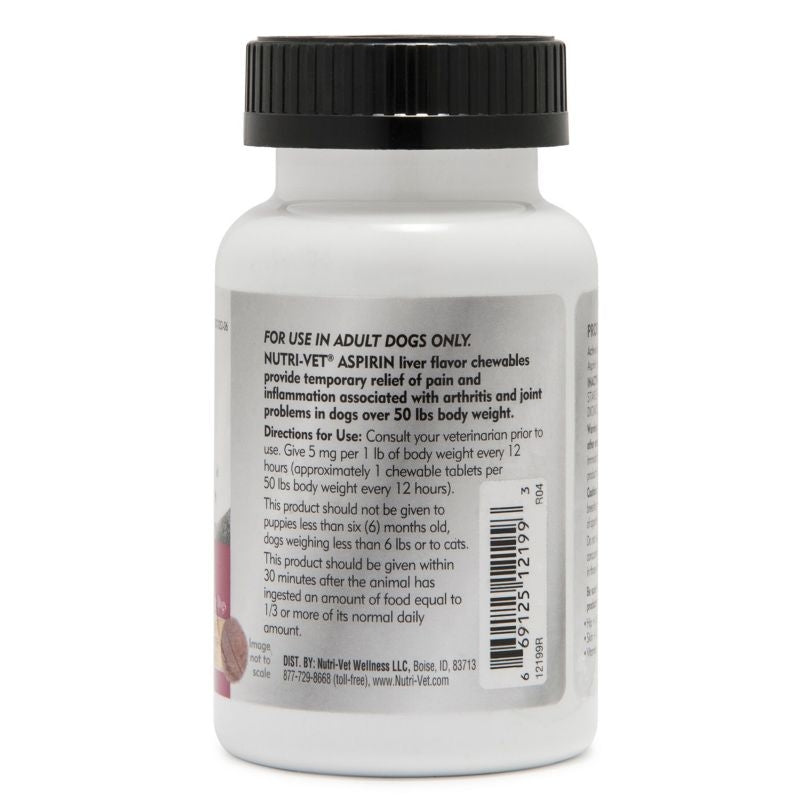 Nutri-Vet K9 Dog Aspirin for Large Dogs 75ct