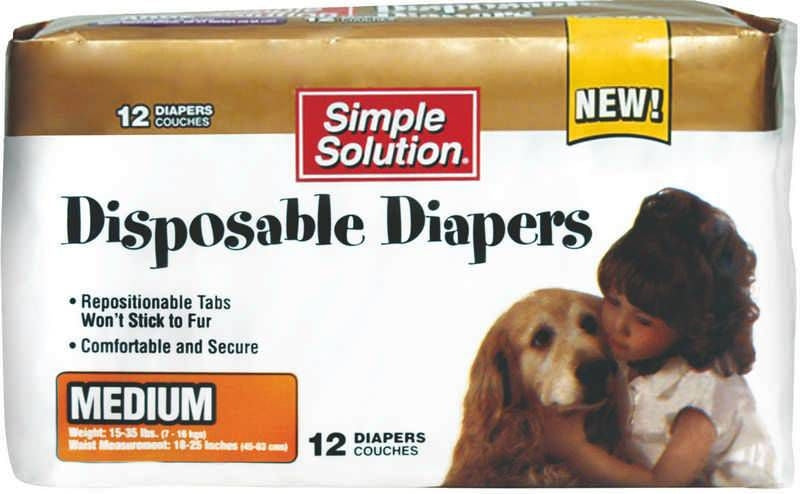 Simple Solution Disposable Dog Diaper 12pk