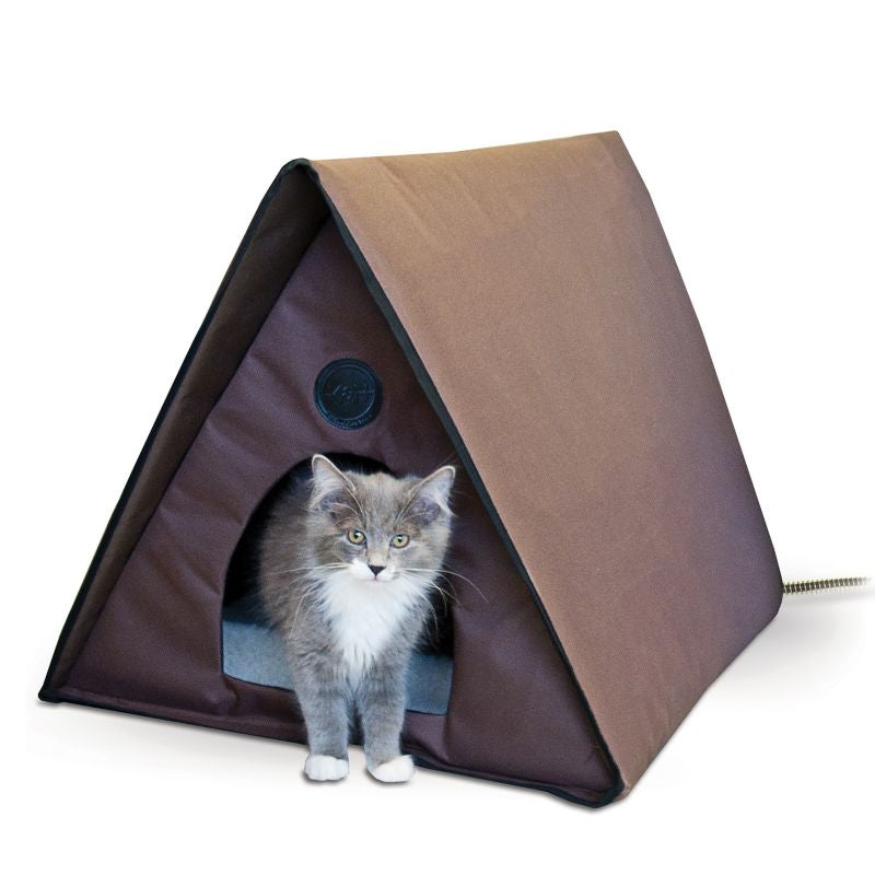KH Mfg Outdoor Heated Multiple Kitty-A-Frame House