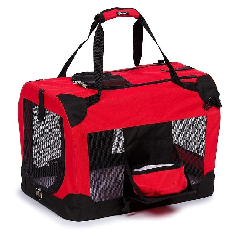 Pet Life Red Deluxe Vista View Pet Carrier