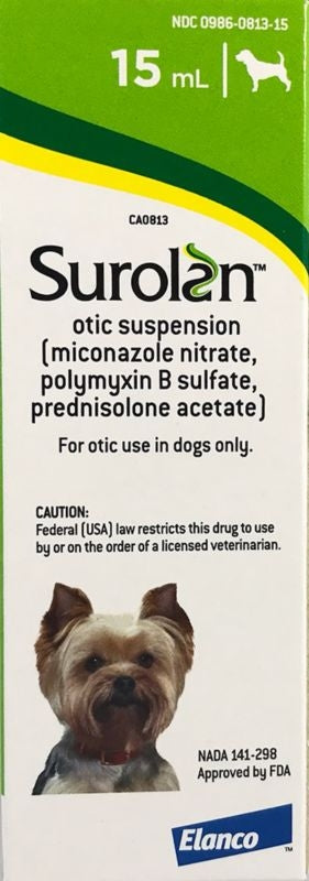 Surolan Otic Suspension Dogs