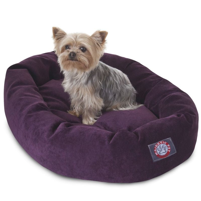 Majestic Pet Aubergine Villa Bagel Pet Bed