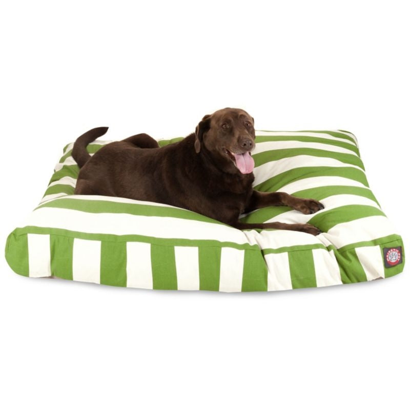 Majestic Outdoor Sage Stripe Rectangle Pet Bed