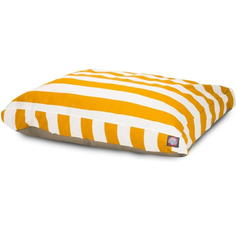 Majestic Outdoor Yellow Stripe Rectangle Pet Bed