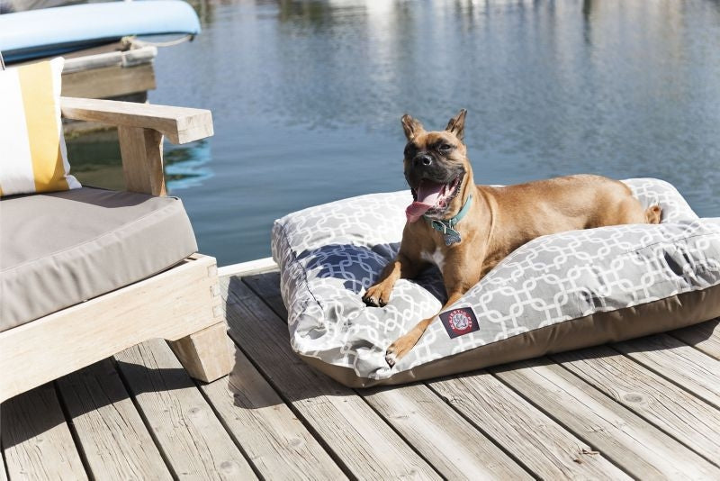 Majestic Outdoor Gray Links Rectangle Pet Bed
