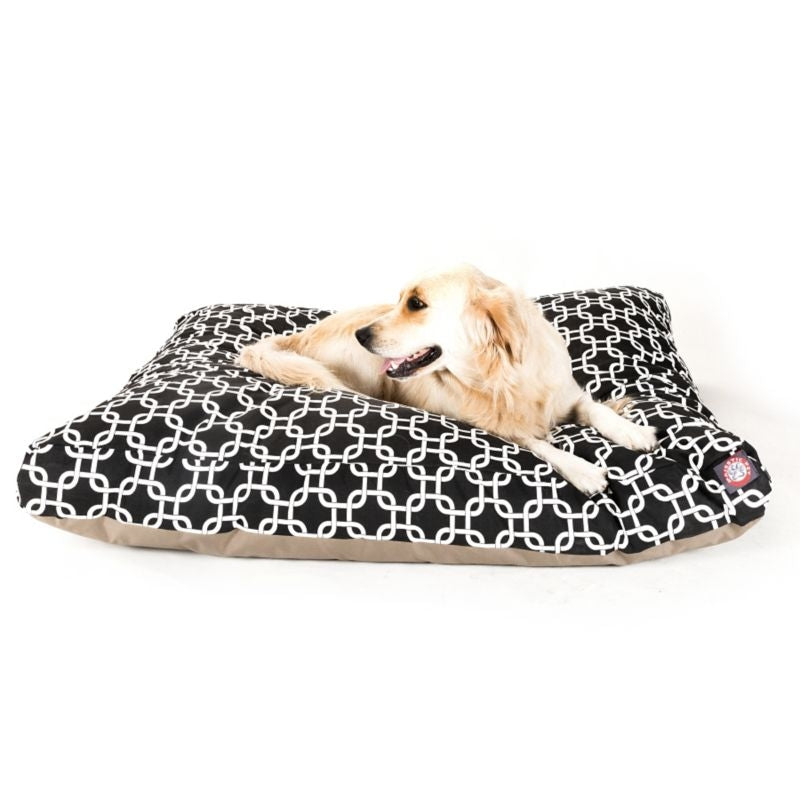 Majestic Outdoor Black Links Rectangle Pet Bed