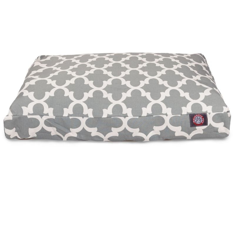Majestic Outdoor Gray Trellis Rectangle Pet Bed