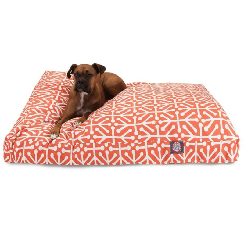 Majestic Outdoor Orange Aruba Rectangle Pet Bed