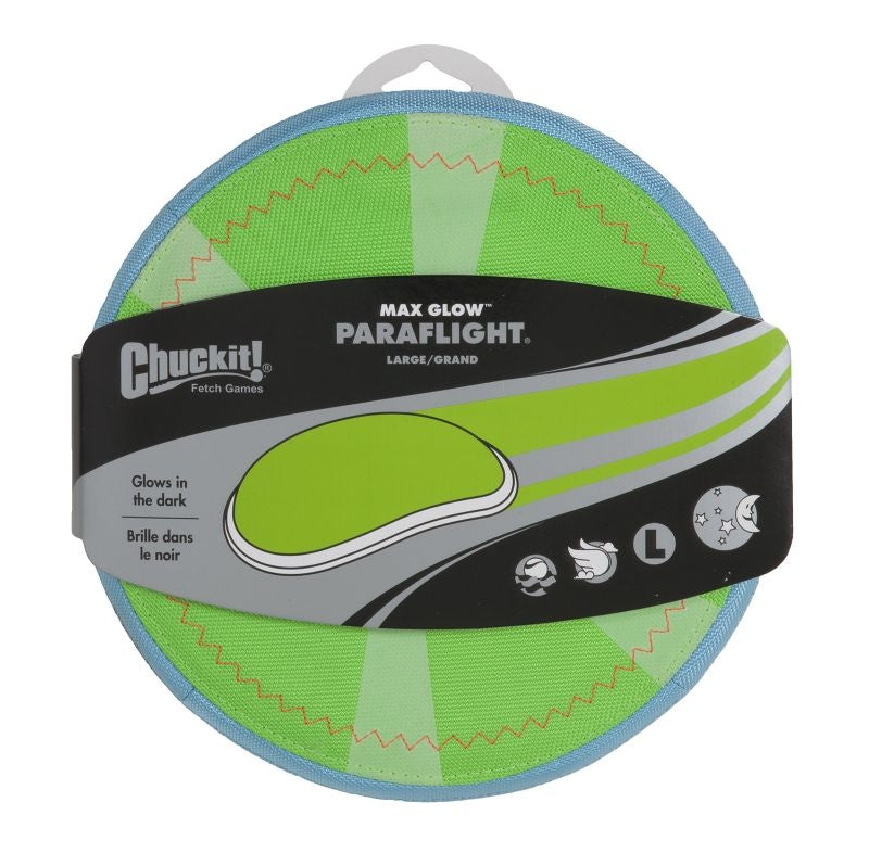 ChuckIt Paraflight Max Glow Dog Toy