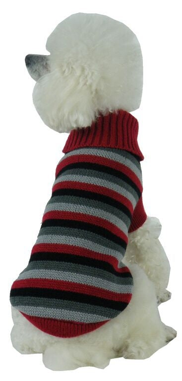 Pet Life Polo Casual Cable Knit Dog Sweater