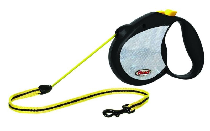 Flexi My Design Yellow Reflective Dog Lead