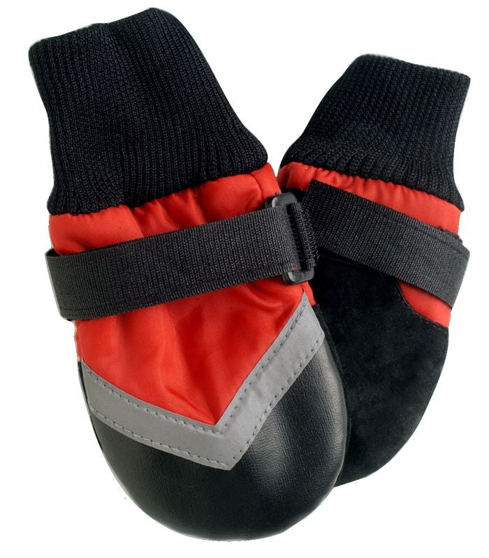Extreme All Weather Dog Boots LG Red/Black