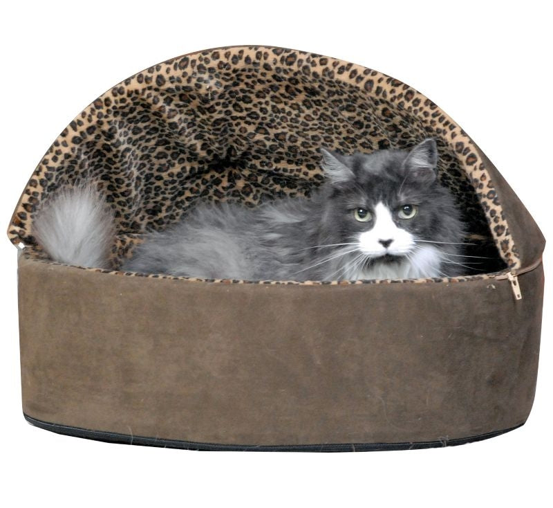 KH Mfg Deluxe Heated Mocha Cat Bed