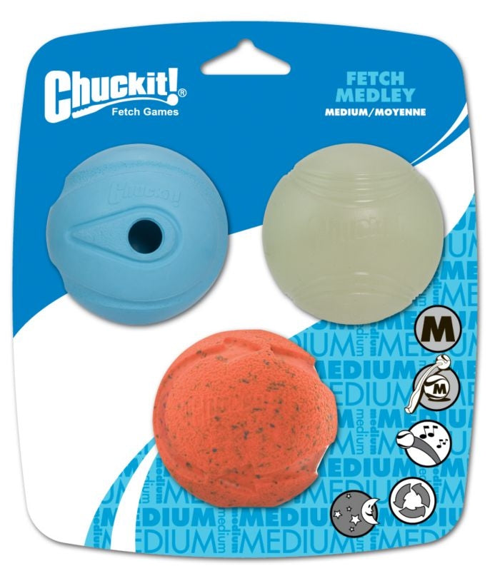 ChuckIt Fetch Ball Medley Dog Toy