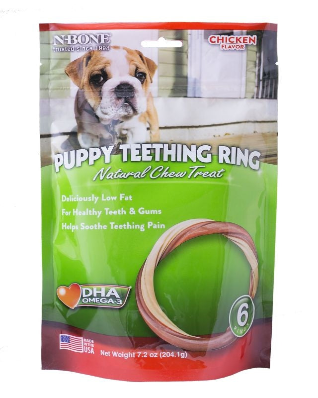 N-Bone Chicken Flavor Puppy Teething Ring
