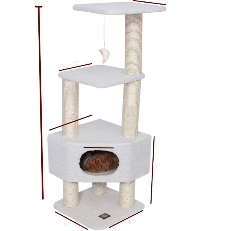 Majestic 52 Inch Bungalow Cat Furniture Tree