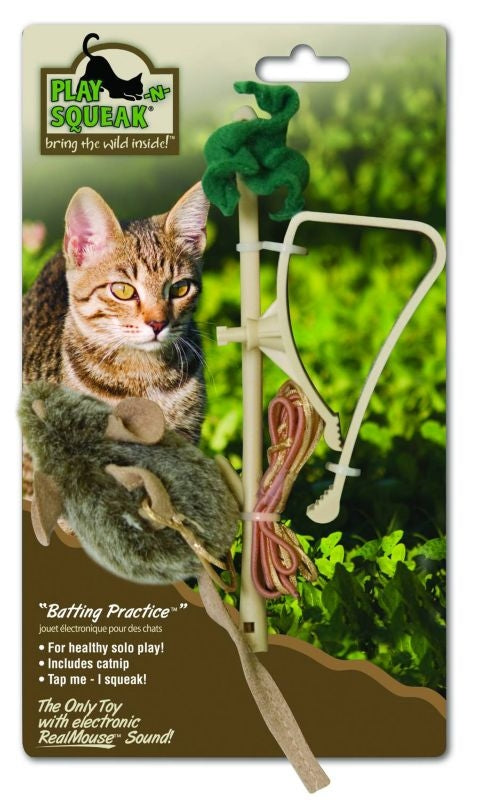 Play N Squeak Batting Practice Cat Toy