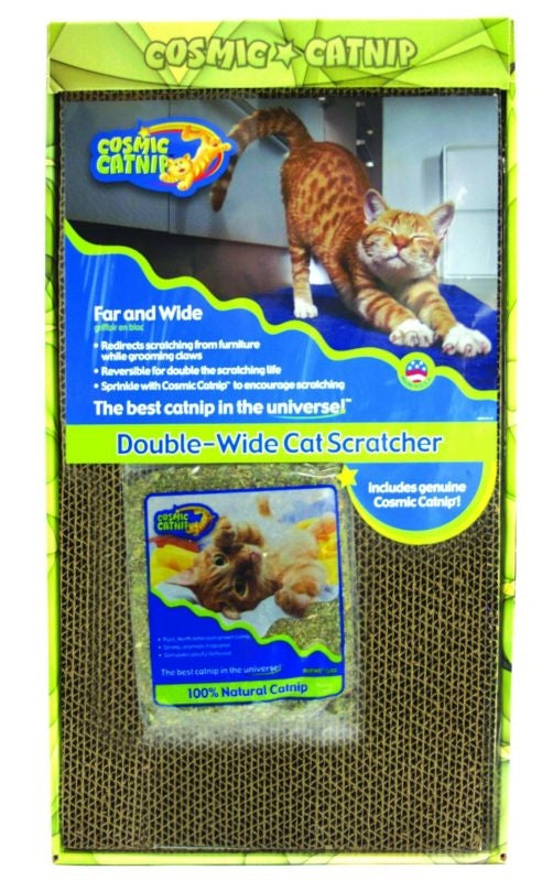 Cosmic Catnip Double Wide Cardboard Cat Scratcher