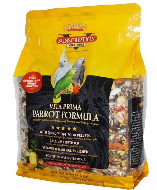 Sun Seed Vita Prima Parrot Bird Food 4lb