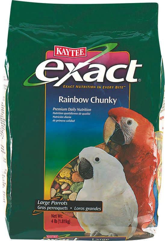 Kaytee Exact Lg Rainbow Parrot Chunky Food