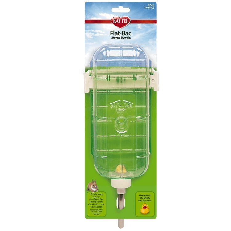 Kaytee Flat-Bac Plastic Pet Water Bottle