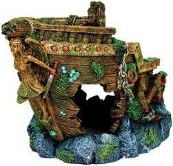 Blue Ribbon Jumbo Bow Shipwreck Ornament