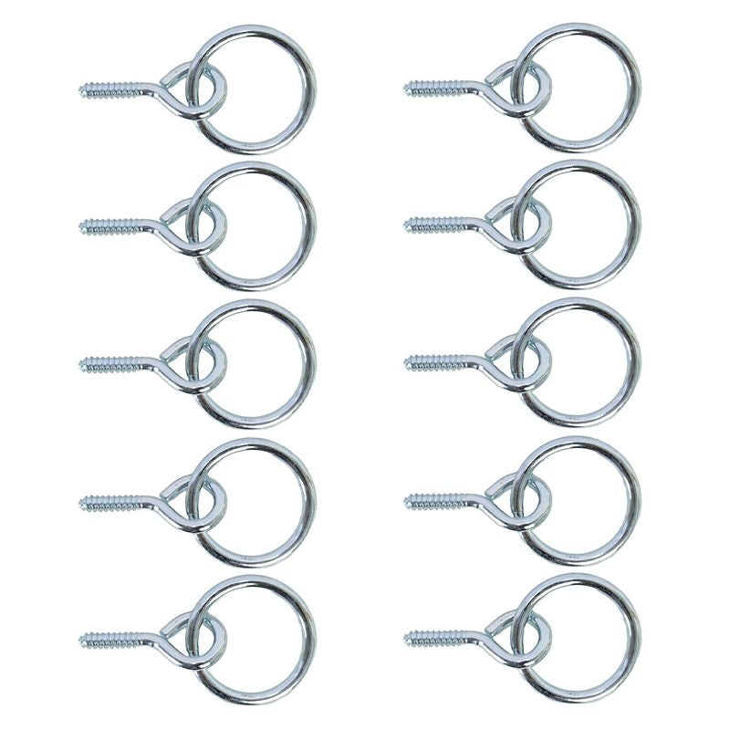 Screw Eye with Hitching Rings 10 Pack