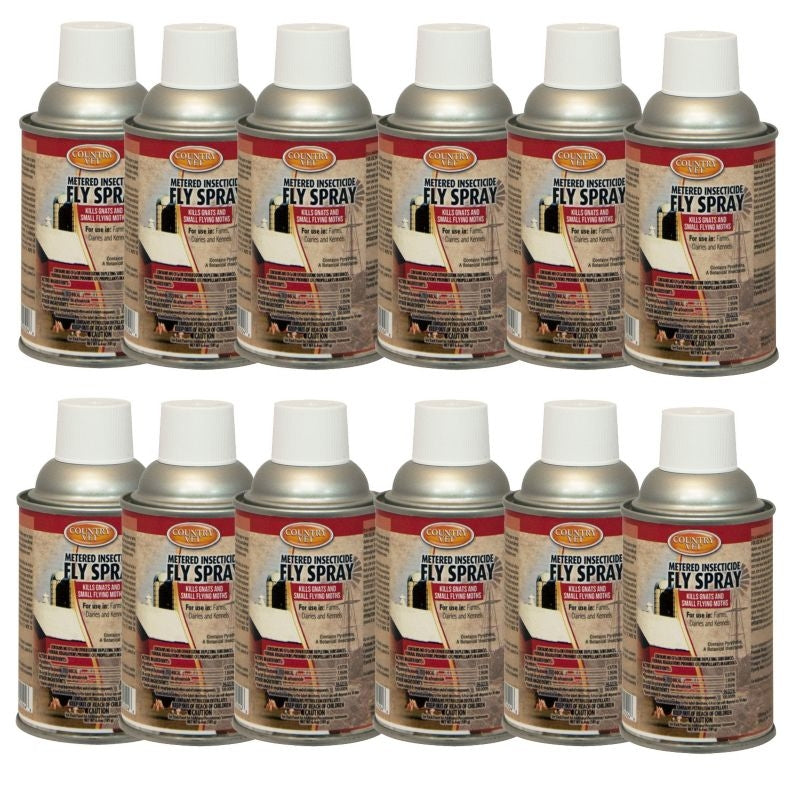 CS Country Vet Metered Fly Spray Refill 12 Pack