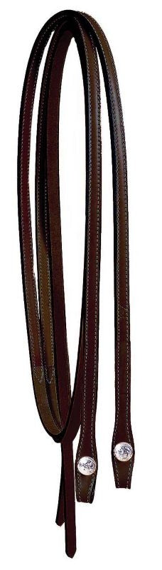 Rein Engraved Silver Plate Concho OneSize Bk/Gry