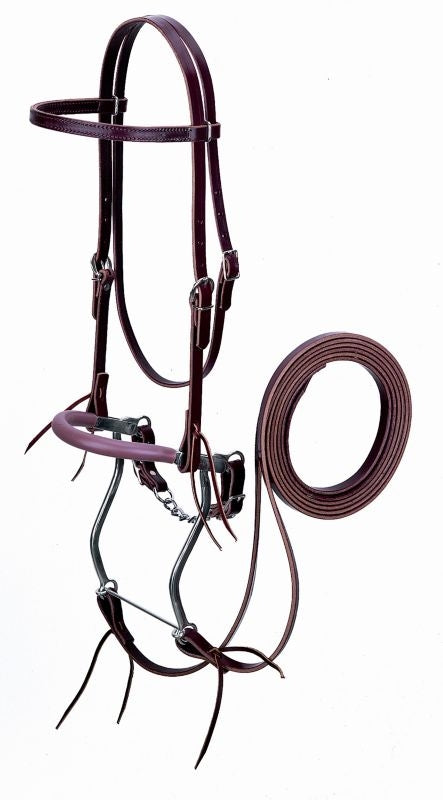 Weaver Latigo Leather Hackamore Set