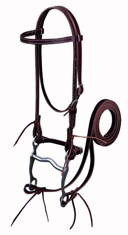 Weaver Latigo Leather Pony Headstall Set