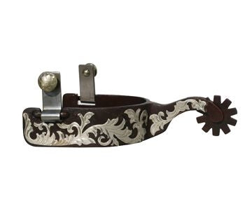 Bob Avila AT Floral Medium Shank 10pt Spurs