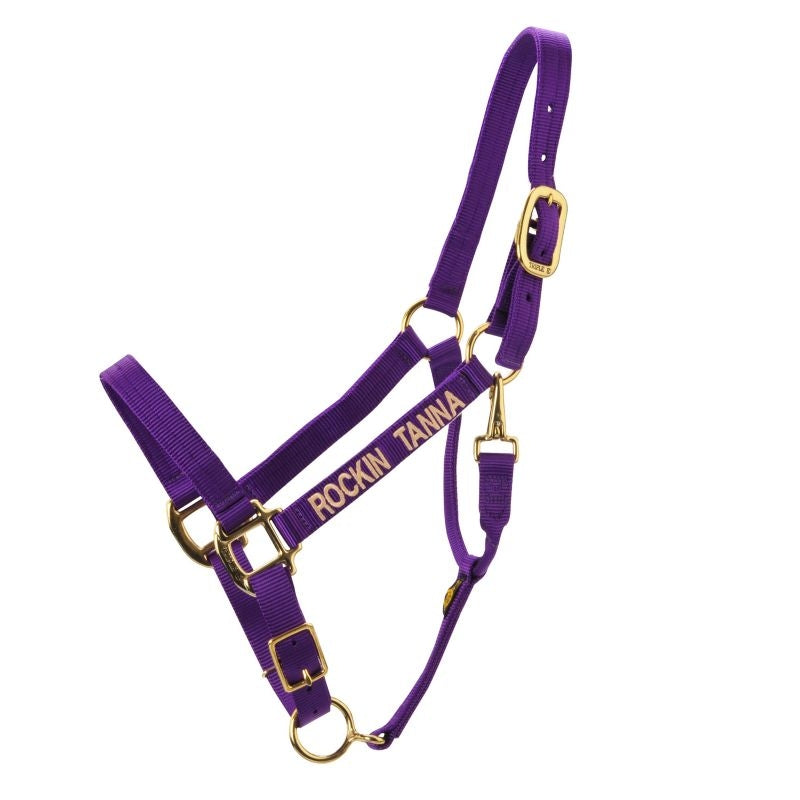 Triple E Personalized Adj Nylon Halter with Snap