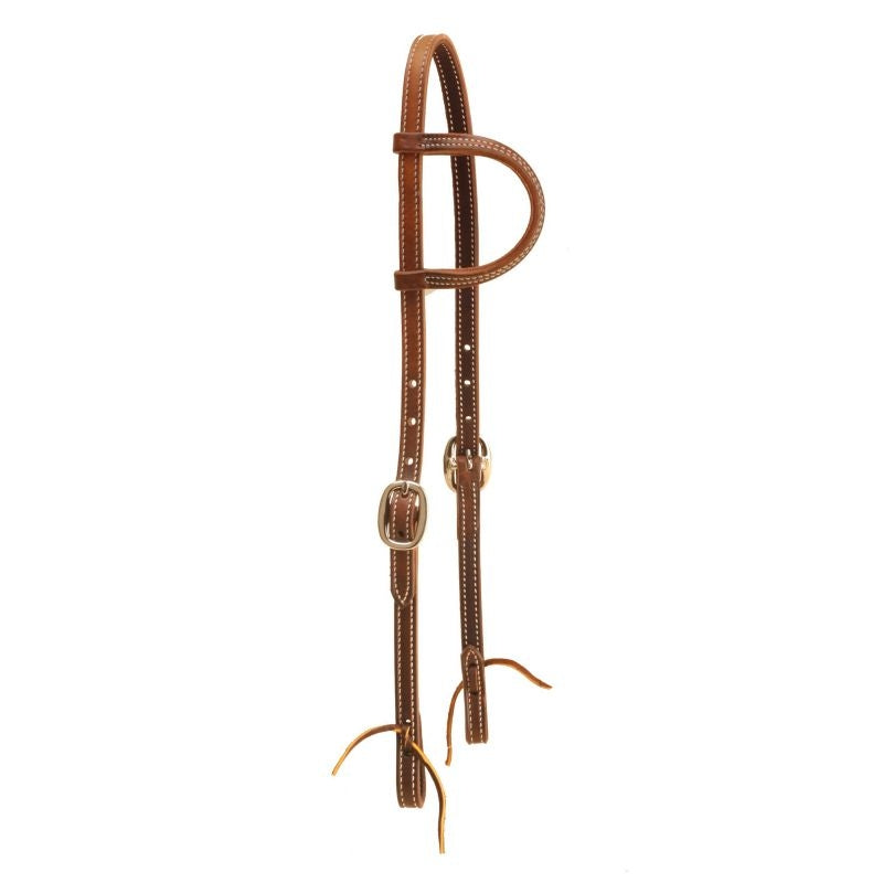 Tory Harness Leather DS Tie End One Ear Headstall