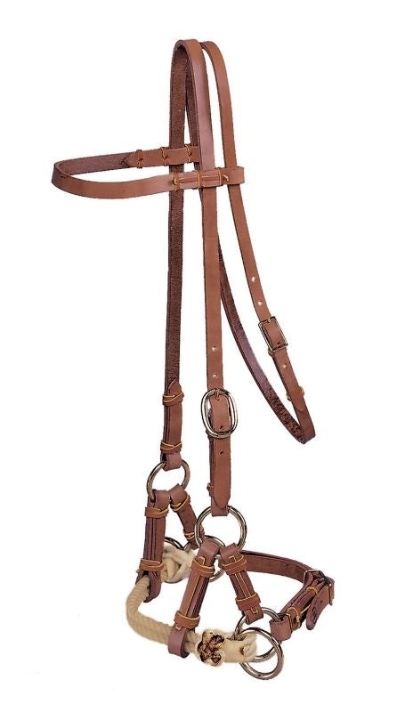 Tory Harness Leather Double Nose Side Pull