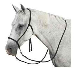 Mustang Nylon Bitless Bridle with Reins