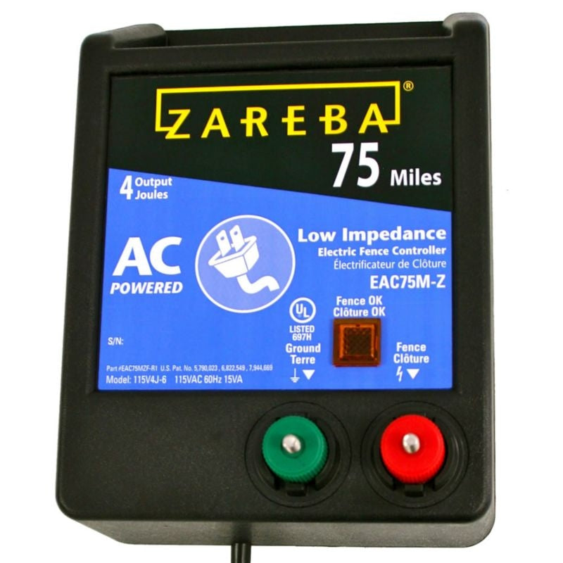 Zareba 75 Mile AC Low Impedance Charger '