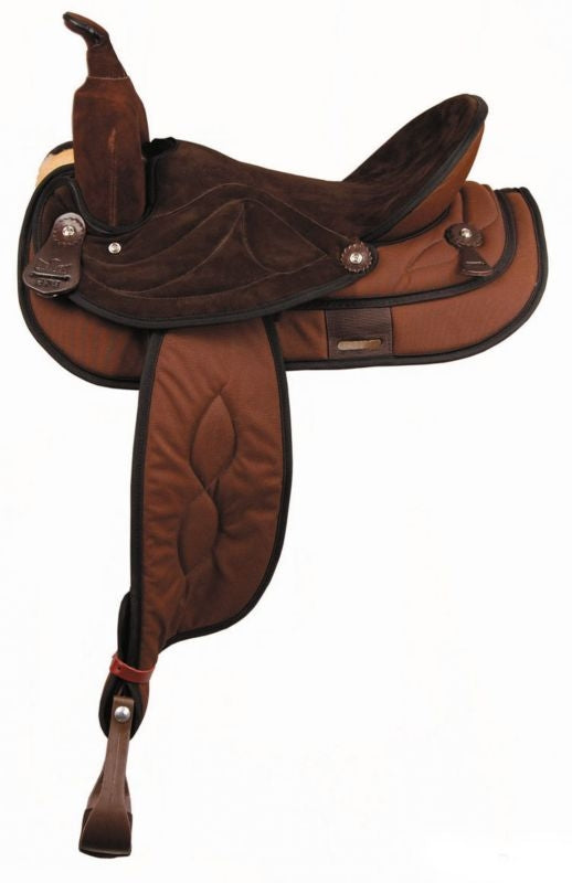 Big Horn Synthetic Suede Full QH Trail Saddle