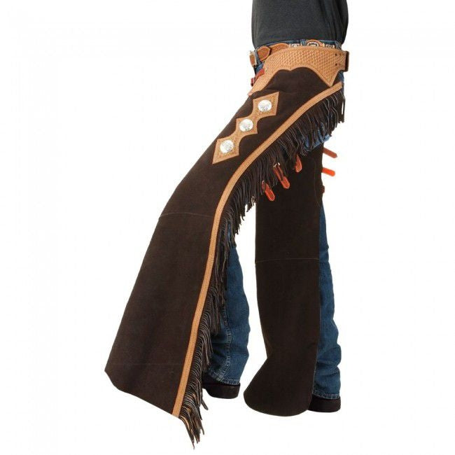Tough1 Suede Leather Reining Show Chaps