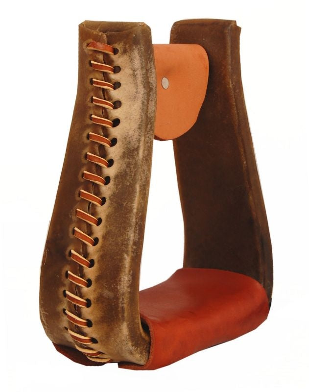 American Saddlery Rawhide Deep Roper Stirrups