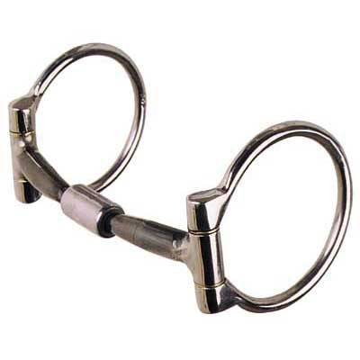 Reinsman Straight Roller Snaffle D-Ring Bit