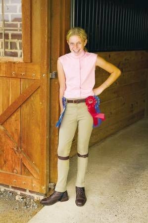 Tuffrider Kids Cotton Pull On Jodhpurs 10 Reg Brn