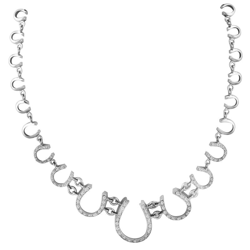 Kelly Herd Graduated Horseshoe Necklace