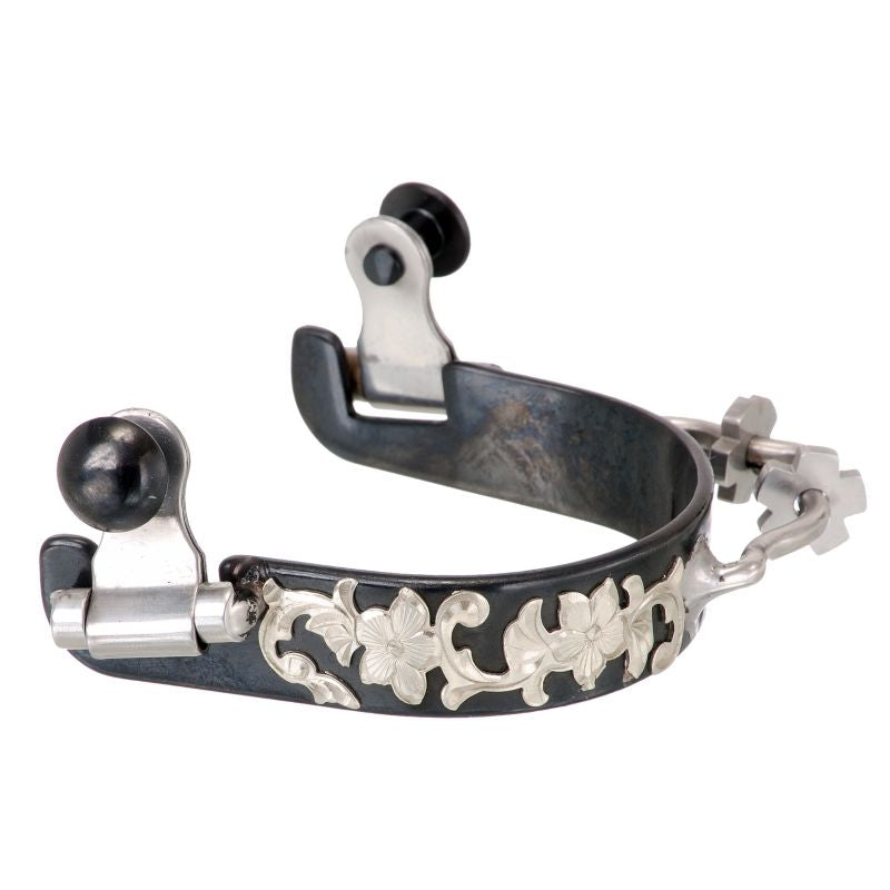 Royal King BS Silver Floral Bumper Spurs