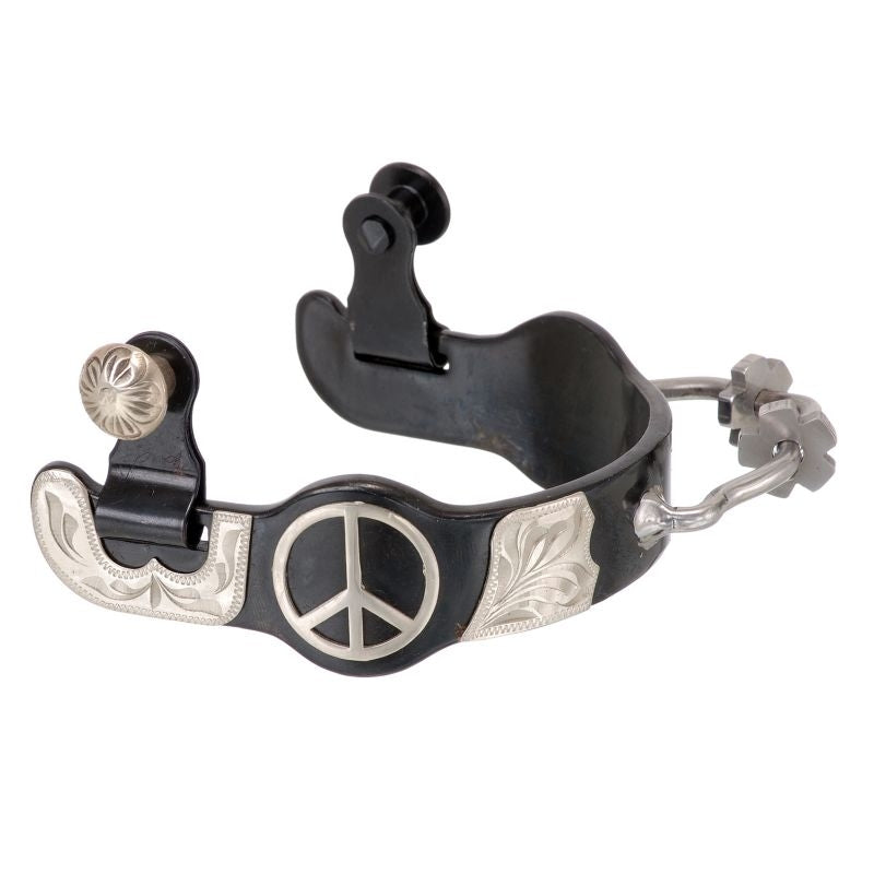 Royal King BS Silver Peace Sign Bumper Spurs