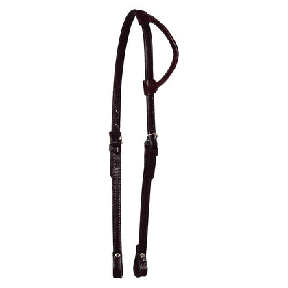 Circle Y Rolled Single Ear Headstall
